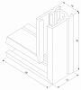 Соединитель угловой L-образный для треков накладных Elektrostandard Mini Magnetic a065639 100_100_588108
