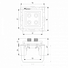 Розетка акустическая без рамки Werkel  W1185006 100_100_3129031