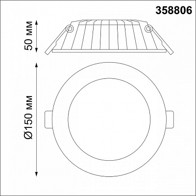 Встраиваемый светильник Novotech Gesso 358806 400_400_3156938