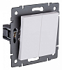 Выключатель проходной двухклавишный без рамки Kollinger  REA-S-009WM 100_100_3124061