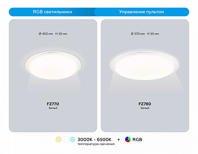 Накладной светильник Ambrella Light  FZ770 400_400_2385109