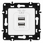 Розетка USB, без рамки Arte Milano am-217 217.46-1.white 250_100_2167911