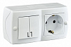 Блок с розеткой и выключателем Mono Electric Octans IP20 104-010101-181 100_100_2281639