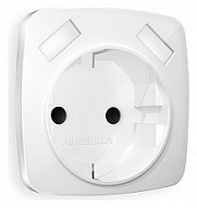 Накладка для розетки с заземлением и со шторками и 2хUSB type A Ambrella Volt OMEGA OP1090 500_191_2307612