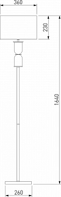 Торшер Eurosvet Caprera 01154/1 никель 400_400_1812803