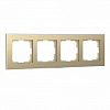 Рамка на 4 поста Werkel Aluminium (шампань) W0041711 100_100_2296486