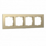 Рамка на 4 поста Werkel Aluminium (шампань) W0041711 250_100_Array