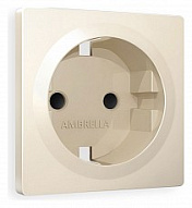 Накладка для розетки с заземлением и со шторками Ambrella Volt ALFA AP3270 500_191_2306603