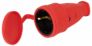 Розетка с заземлением Эра  RX10-R-IP44 500_191_3234602