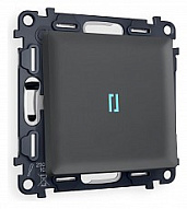 Выключатель проходной одноклавишный с подсветкой Ambrella Volt ALFA MA902040 500_191_2307092