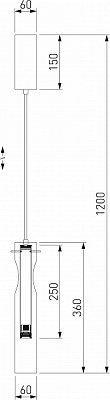 Подвесной светильник Eurosvet Swan 50254/1 LED графит 400_400_1813369