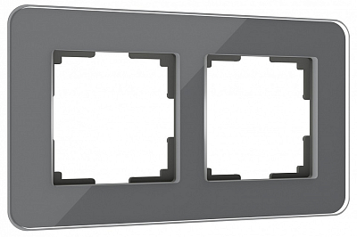 Рамка на 2 поста Werkel Elite (графит, стекло) W0022440 400_400_2129972