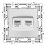 Розетка Ethernet RJ-45 без рамки Arte Milano am-217 217.45-2.silver 250_100_Array