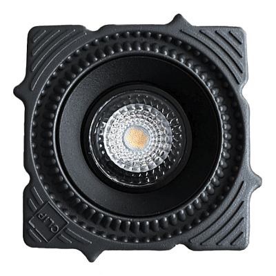 ST753.438.07 Св-к встр. светодиодный в натяжной ПВХ потолок Черный LED 1*7W 3000K 560Lm Ra80 60° Встраиваемые светильники 400_400_2946964