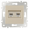 Розетка Ethernet RJ-45 без рамки Arte Milano am-203 203.45-2.shampan 100_100_2166686