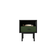 Тумбочка с нижним ящиком "Emerson" арт EM17/green/L 250_100_Array