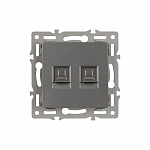 Розетка двойная RJ-12 и Ethernet RJ-45, без рамки Arlight SCT 045338 250_100_681204