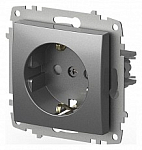 Розетка с заземлением и со шторкой, без рамки Elbi Eleсtriс Zena Vega 609-011000-243 250_100_Array