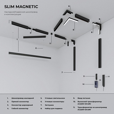 Соединитель гибкий для треков Elektrostandard Slim Magnetic a061246 400_400_2124010