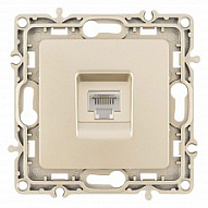 Розетка телефонная RJ-11 без рамки Arte Milano am-217 217.51-1.shampan 500_191_2302794