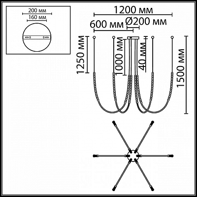 Подвесная люстра Odeon Light HIGHTECH 7149/70L 400_400_2479132