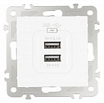 Розетка USB, без рамки Arte Milano am-206 206.46-1.white 250_100_Array