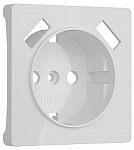 Накладка для розетки с заземлением и 2хUSB Werkel белый акрил W1179541 250_100_Array