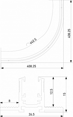Трек встраиваемый Elektrostandard Mini Magnetic a067998 400_400_2734130