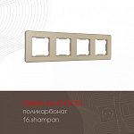 Рамка на 4 поста Arte Milano am-502.16 502.16-4.shampan 250_100_2168502
