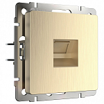 Розетка Ethernet RJ-45 без рамки Werkel шампань рифленый W1181010 250_100_1881963