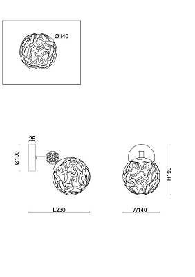 Настенный светильник (бра) Freya FR5264WL-01BS 400_400_2879732