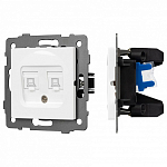 Розетка двойная RJ-12 и Ethernet RJ-45, без рамки Arlight SCT 049854 250_100_681393