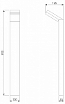 Наземный низкий светильник Elektrostandard Sensor a053949 250_100_1773370