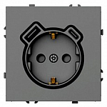 Розетка с заземлением и со шторкой и 2хUSB type A и C, без рамки Stekker Эмили 50219 250_100_Array