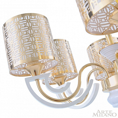 Подвесная люстра Arte Milano Florentia-8857 308857/8 Wh/Gd 400_400_2032841