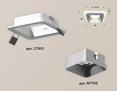 Встраиваемый светильник Ambrella Light XC XC7901003 400_400_2005236