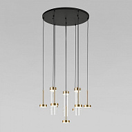 Подвесная люстра Eurosvet Quarzo 301102 LED латунь 500_191_3235004