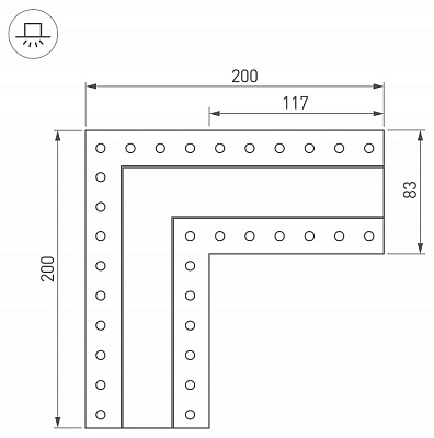 Соединитель угловой L-образный накладной Arlight S-LUX 30097 400_400_2133820