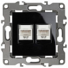 Розетка двойная Ethernet RJ-45 без рамки Эра Эра 12 12-3108-06 100_100_2393876