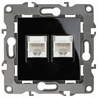 Розетка двойная Ethernet RJ-45 без рамки Эра Эра 12 12-3108-06 500_191_2393876