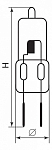 Лампа галогеновая Feron HB6 G4 35Вт 2700K 02113 250_100_1744405