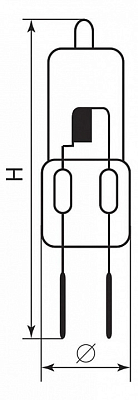 Лампа галогеновая Feron HB6 G4 35Вт 2700K 02113 400_400_1744405