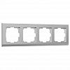 Рамка на 4 поста Werkel Stark (серебряный) W0041806 100_100_2296601
