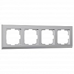 Рамка на 4 поста Werkel Stark (серебряный) W0041806 250_100_Array