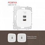 Розетка USB, без рамки Arte Milano am-205 205.46-1.white 250_100_2167142