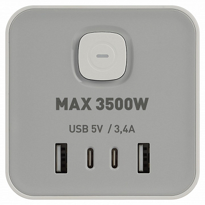 Сетевой фильтр Эра  TWR-8es-1,5m-4USB-W 400_400_2873563