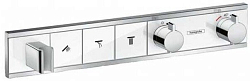 15356400S Set HG RainSelect термостатический смеситель для душа (15356400+15311180) белый/хром 250_100_1436485