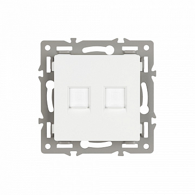 Розетка двойная RJ-12 и Ethernet RJ-45, без рамки Arlight SCT 045336 400_400_681196