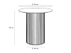 Стол обеденный Mono Stripe D80/D44/H75 966137 100_100_2889938