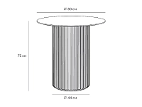 Стол обеденный Mono Stripe D80/D44/H75 966137 250_100_2889938